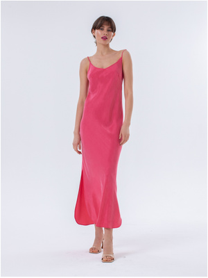 Розовое платье-комбинация Victoria Kuksina