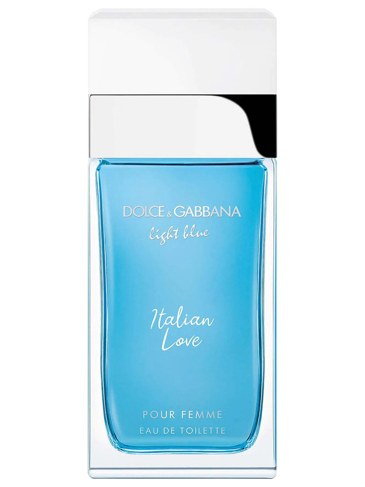 Древесный фужер Light Blue Italian Love, Dolce&Gabbana с нотами лимона, зеленого яблока, семян амбретты, жасмина, белой розы, кедра, сандала, амбры, мускуса