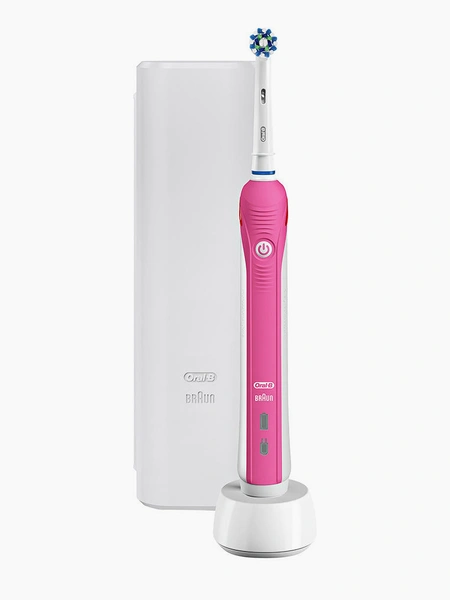 Электрическая зубная щеткаЭлектрическая зубная щетка PRO 2 2500 Cross Action от Oral B, удаляющая до 100% больше зубного налета, чем обычная мануальная зубная щетка, позволит чистить зубы в соответствии с рекомендациями стоматолога — таймер подскажет, когда необходимо переходить к следующей зоне, а датчик давления защитит десны.Где купить: lamoda.ru