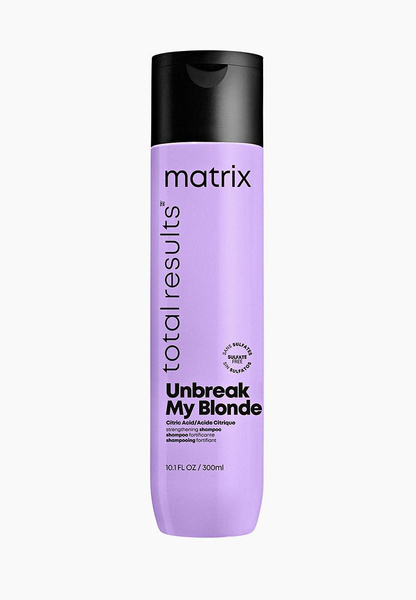 Шампунь Matrix Total Results Unbreak My Blonde укрепляющий для осветленных волос с лимонной кислотой