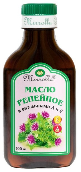 Mirrolla Репейное масло, с витаминами А и Е