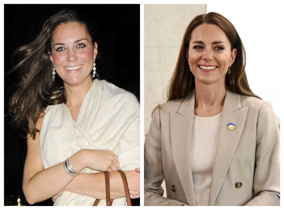 Кейт Митддлтон, 27 июня 2008; герцогиня Кэтрин, 21 апреля 2022 | marieclaire.ru