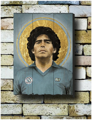 Картина на досках «Maradona»