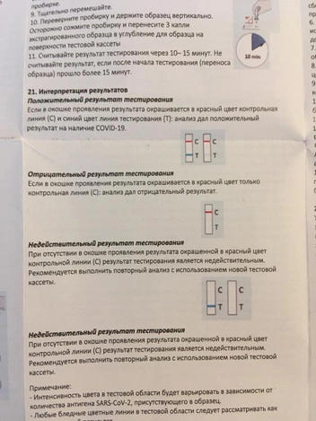 тест на антитела самостоятельно