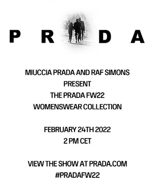 Прямая трансляция показа новой коллекции Prada FW22