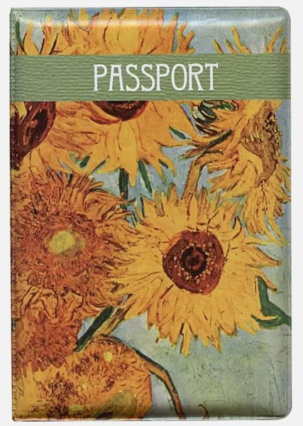 Обложка для паспорта Винсент Ван Гог Подсолнухи