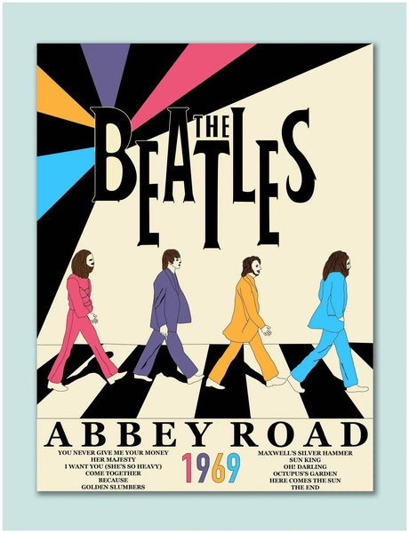 Постер «Афиша Abbey Road», «ПостоПостер»