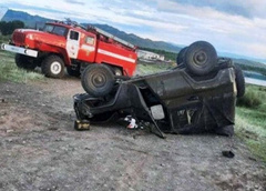 В Туве семеро подростков угнали машину и попали в смертельное ДТП