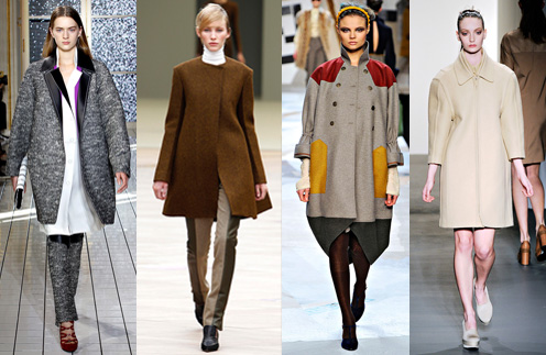 Актуальные модели осеннего пальто можно найти у Balenciaga, Celine, Fendi и Calvin Klein 