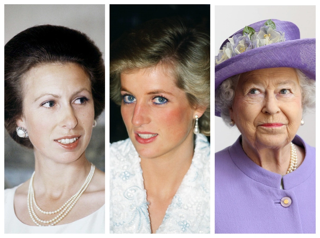 Принцесса Анна, принцесса Диана, Елизавета II | marieclaire.ru