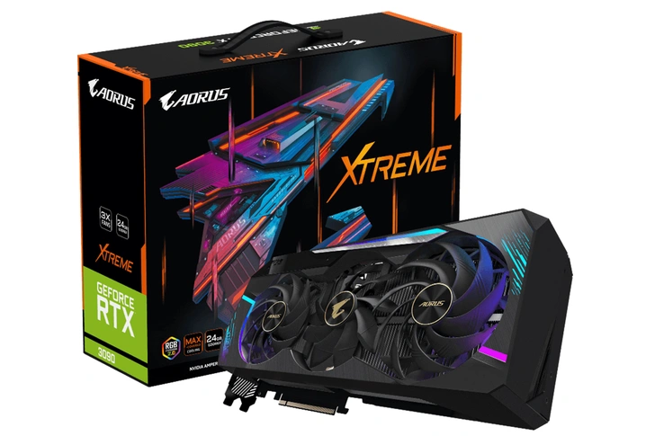 GIGABYTE анонсирует семейство графических плат AORUS GeForce RTX 30-й серии