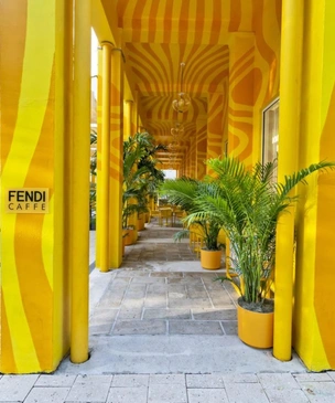 Pop-up пространство Fendi Caffè в Майами