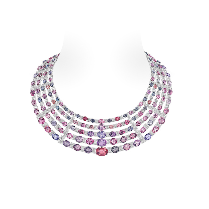 louis vuitton pink diamond necklace