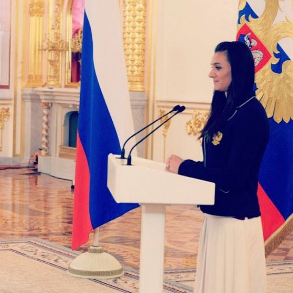 Елена Исинбаева на приеме у президента Владимира Путина