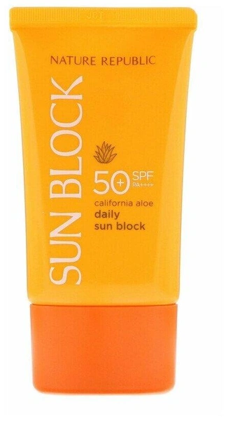 Крем NATURE REPUBLIC California Aloe Daily Sun Block SPF 50