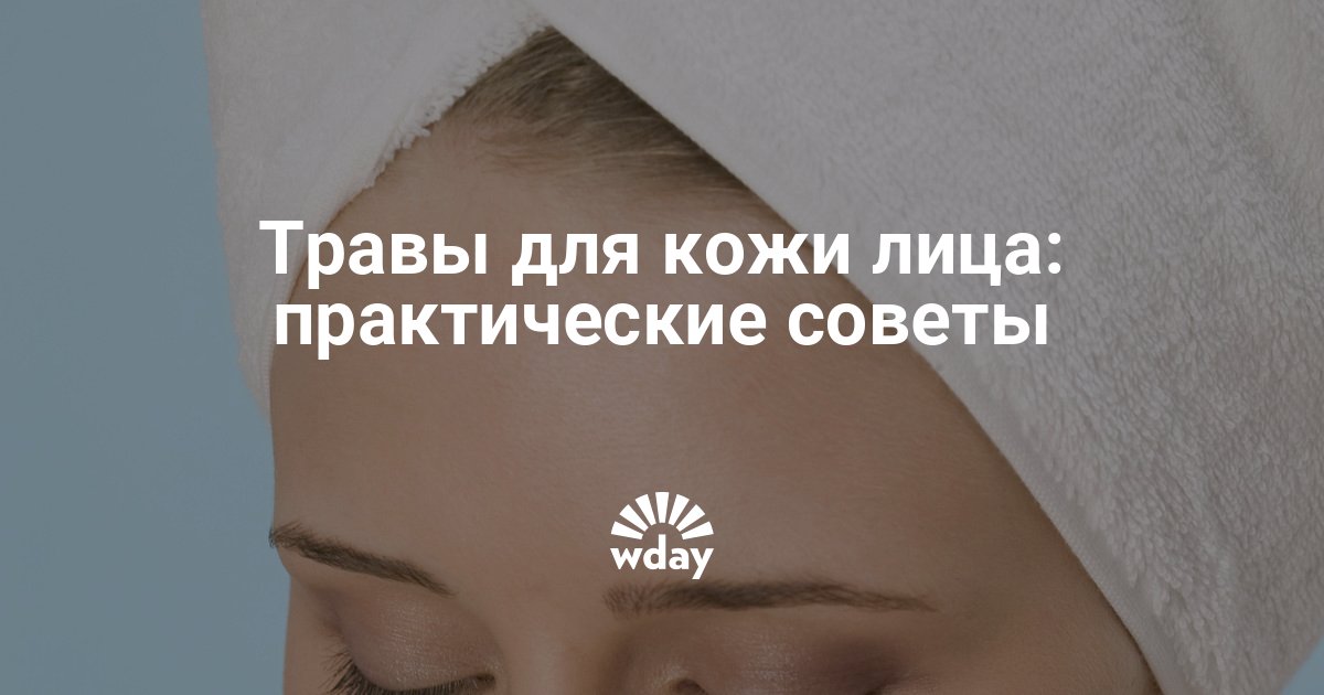 Травы для умывания лица | theDay