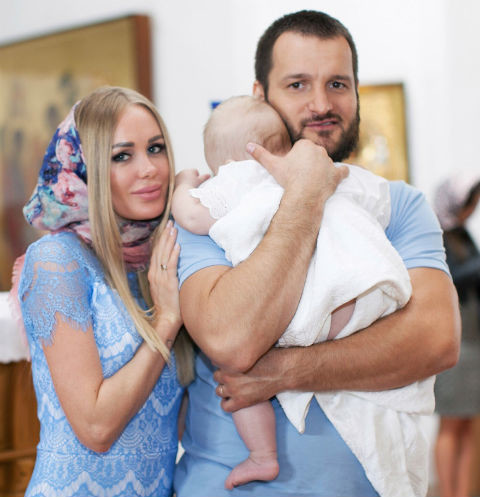 Алексей Самсонов с бывшей женой и сыном