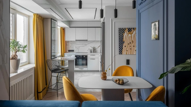 Яркая квартира 60 м² в московской панельке