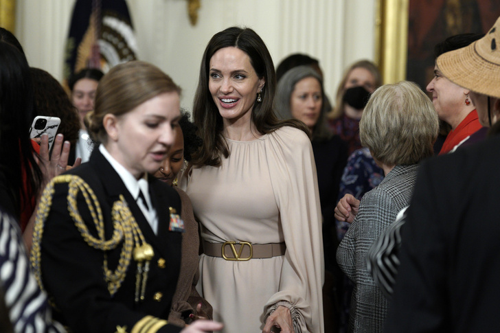 Платье за 529 тысяч рублей не смогло отвлечь внимание от морщин Анджелины Джоли