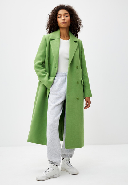 Легкое зеленое пальто Sela