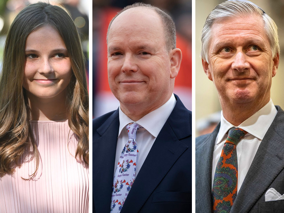 Принцесса Норвегии Ингрид Александра, князь Монако Альбер II, король Бельгии Филипп | marieclaire.ru