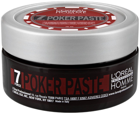 L'Oreal Professionnel Моделирующая паста Homme Poker Paste, экстрасильная фиксация
