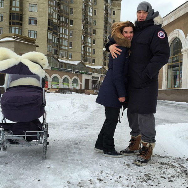 Ксения Бородина с мужем и дочкой