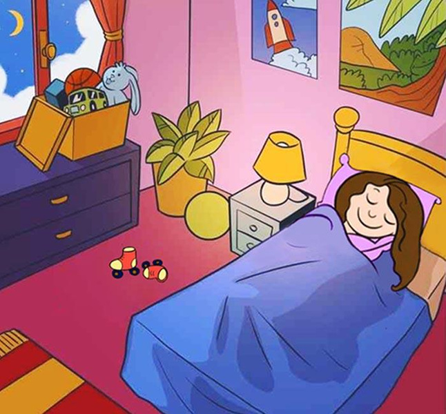 Тест на внимательность: найдите лягушку в спальне