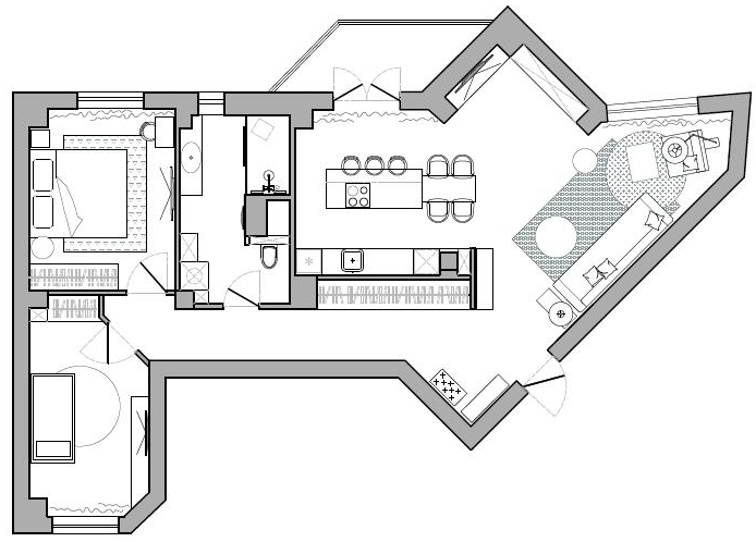 Комфортный минимализм: квартира 88,6 м² в Гродно