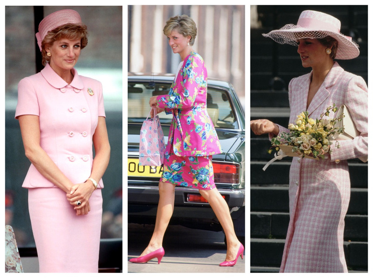 От персикового до фуксии: как принцесса Диана носила розовый цвет (и почему он ей так шел)