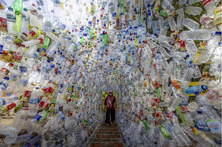 Как выглядит «музей пластикового мусора» на острове Ява