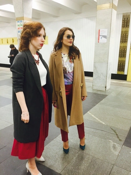 Сати Казанова в московском метро | Источник: Из личного архива Сати Казановой