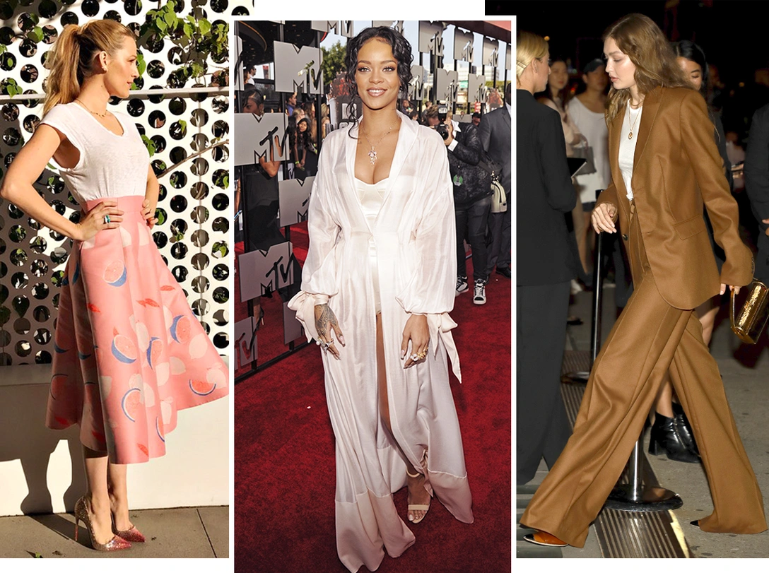 Блейк Лайвли в Vika Gazinskaya, Рианна в Ulyana Sergeenko, Джиджи Хадид в Lesyanebo | marieclaire.ru