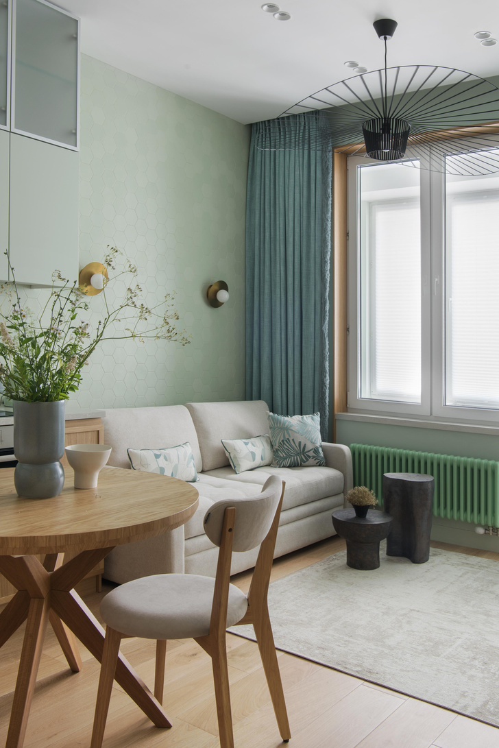 Природный минимализм: квартира 40 м² в Москве