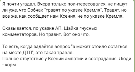 «Оправдала название канала „Кровавая барыня“». Что говорят в соцсетях о ДТП с участием Ксении Собчак