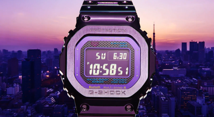 Новинка от CASIO: фиолетово-синие часы G-SHOCK с функцией радиосинхронизации