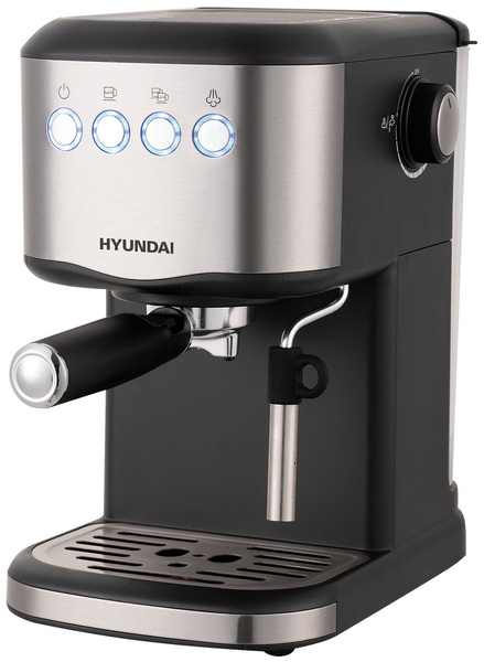 Кофеварка рожковая Hyundai HEM-3301 (черный/серебристый)