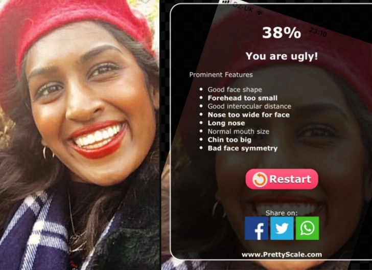 Интернет-пользователей возмутил новый сайт, который по фото определяет красавица ты или уродина