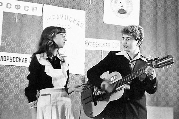 Леонид и Ирина не только встречались, но и выступали вместе, 1985 год