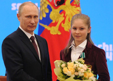 Юлия Липницкая повторила подвиг Владимира Путина