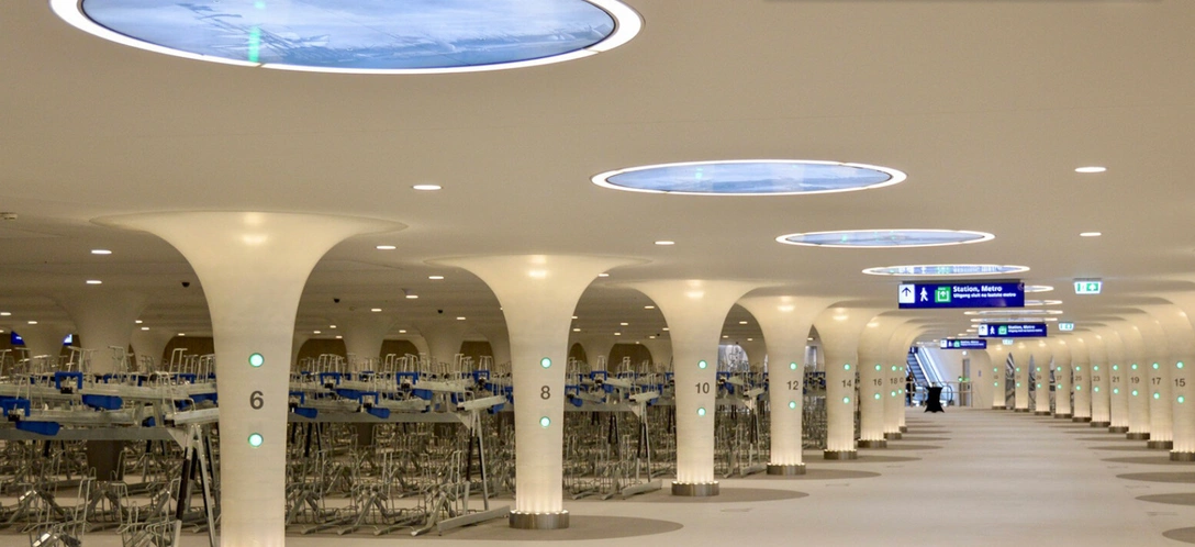 В Амстердаме построили подводный гараж — но только для велосипедов! | Источник: Dutch Cycling Embassy