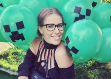 Ксения Собчак повеселилась на детском празднике