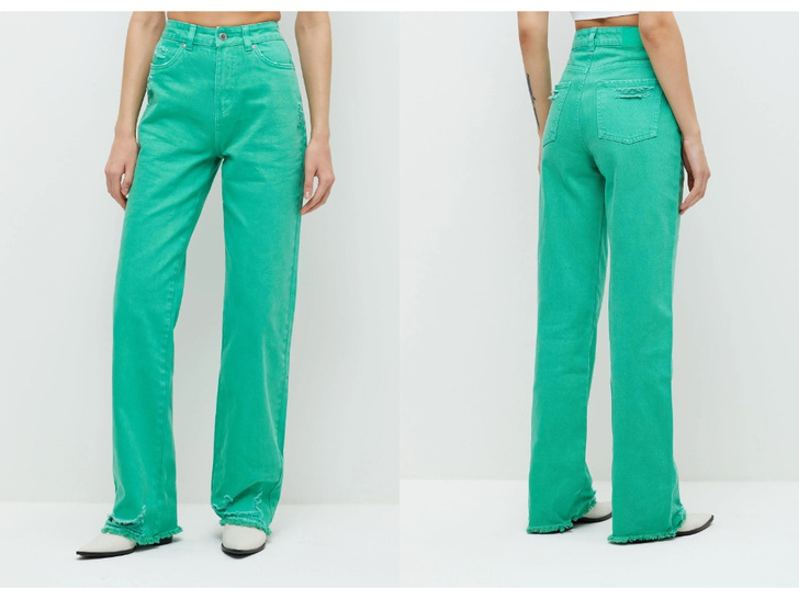 Переходи на зеленый: 5 пар ярких брюк и джинсов, как у Кендалл Дженнер 💚