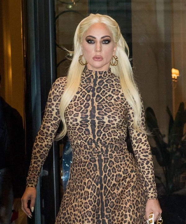 Леди Гага. Выход №999. В элегантном леопарде (да, такой редкий «зверь» существует)