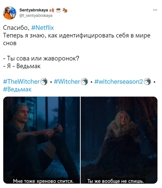 Лучшие шутки и мемы про второй сезон сериала «Ведьмак»