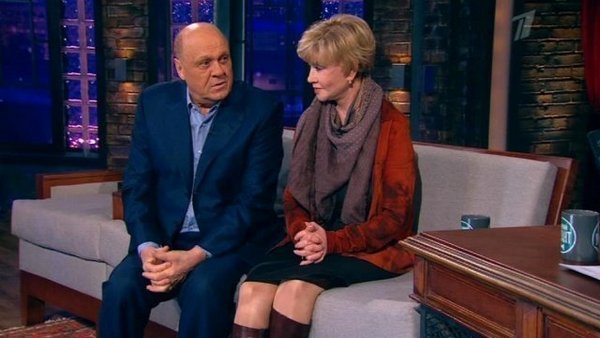 Владимир Меньшов и Вера Алентова | Источник: Кадр программы «Вечерний Ургант»