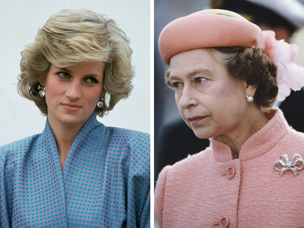 Принцесса Диана, королева Елизавета II | marieclaire.ru