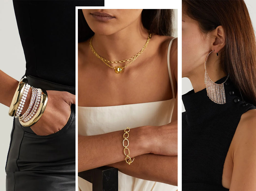 Браслеты Roxanne Assoulin, браслет Irene Neuwirth и серьги Rosantica | marieclaire.ru