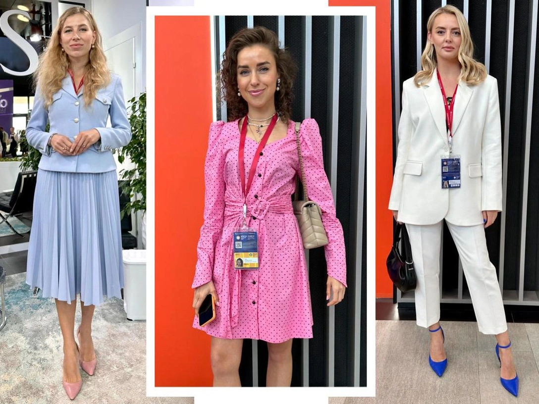 Самые модные женщины России: яркие и стильные образы на ПМЭФ-2023, которые вошли в историю | marieclaire.ru