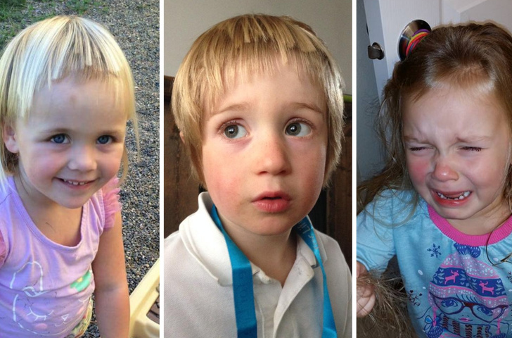 Когда дети решили сами постричь себе волосы: 30 фото, которые слабонервным лучше не видеть